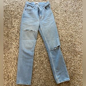 Abercrombie & Fitch Light Blue Jeans 90s straight ultra high rise